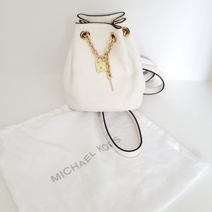Michael Kors Hadley optic white crossbody bag